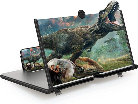 18 inch Phone Screen Magnifier,Folding Stand Holder Portable for All Smartphone (Black) new in original box