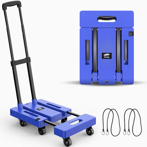 Ronlap Folding Hand Truck, 6 Wheels Fold Up, New but no original packaging, no instructions