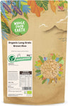 Wholefood Earth Organic Long Grain Brown Rice 3kg- best before 04/10/24