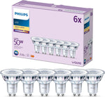 PHILIPS LED Classic Spot Light Bulb 6 Pack, Warm White, 50W, condition new, open, scruffy box