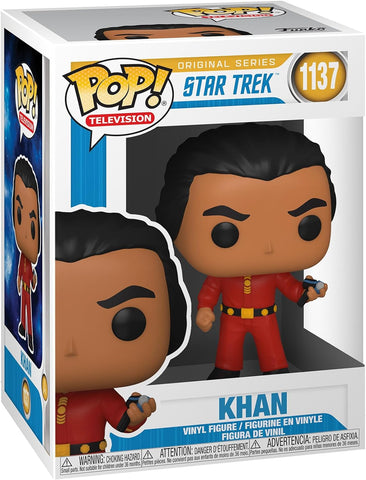 Funko POP! TV: Star Trek - Khan , like new , slight dent on the box