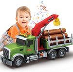 Mostop Kids Logging Truck Toy 15'', New but missing grip hook, scruffy box