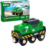 BRIO World Freight Engine Train, Battery Powered, New but open box, tested, needs battery
