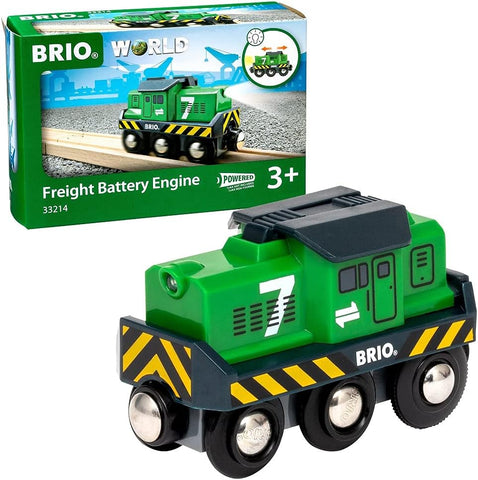 BRIO World Freight Engine Train, Battery Powered, New but open box, tested, needs battery