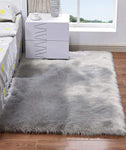 HARESLE Grey Rugs for Bedroom,Soft Faux Fur Rug, Fluffy Sheepskin , Small Square (Grey,60x120cm) new but no original packaging