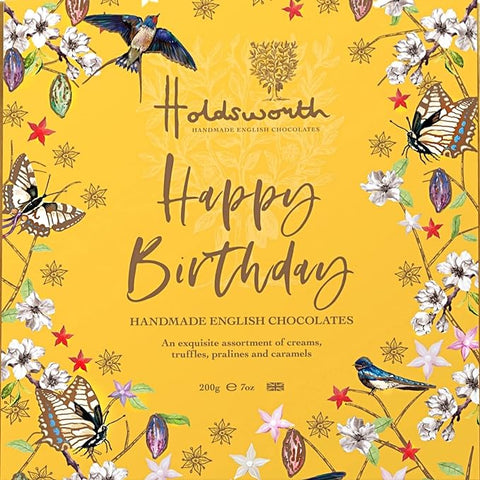 Holdsworth Chocolates Happy Birthday Box 200g, best before 20/05/24 (Ref T8-3)
