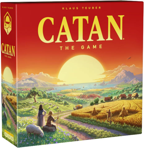 CATAN 6th Edition, board game, used-very good condition, open-scruffy box