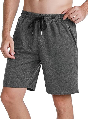 Wayleb Men's Sports Shorts 100% Cotton, XL, Grey, condition new, no tags, no original bag