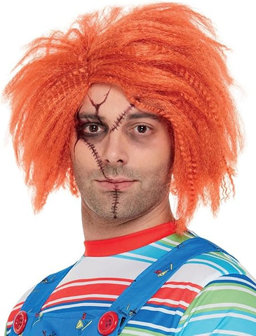 Smiffys Chucky Wig in Ginger for Adults, New but open damaged box