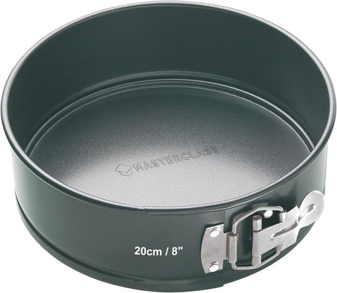 MasterClass 20 cm Springform Cake Tin, Round Pan, Grey- new in original packaging
