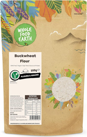 Wholefood Earth Buckwheat Flour 500 g- best before 12/24