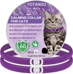 Calming Collar for Cats, Purple-2Pcs, damaged packaging