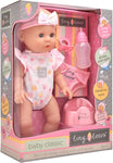 John Adams Tiny Tears, Baby Classic 38cm, Used- very good, the clothes slightly dirty, missing dummy, open, scruffy box