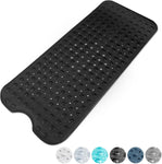 KEPLIN Premium Non-Slip Bath Mat - 200 Suction Cups- (Black, Large (100 x 40cm)-new but open/scruffy box