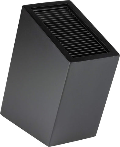 Rockingham Forge Sloping Universal Knife Block, New but small chip on bottom corner & scratch on top -doesn't affect use, scruffy box