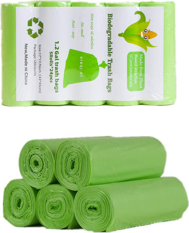 RTBQJ-AT 100% Biodegradable Bin Liners, 10L , used-very good , open bag