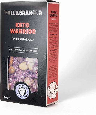 Rollagranola: Keto Warrior Fruit Granola 300g, best before 23/05/25