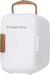 Russell Hobbs RH4CLR1001SCW 4L/6 Can Mini Portable Cooler & Warmer, used very good condition, damaged box