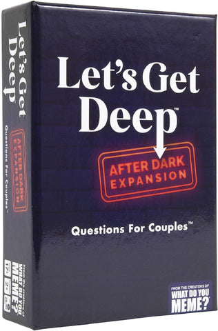 WHAT DO YOU MEME? Let's Get Deep: After Dark Expansion Pack, good condition, damaged box ( ref tt116)