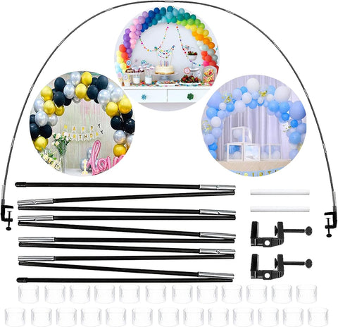 12ft Adjustable Table Balloon Arch Kit, Used-good, scruffy packaging