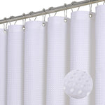 ROLIZOE White Shower Curtain - 183W x 183H, White, new, missing original box