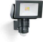 STEINEL LED Floodlight FL 1400 S Black,  Motion Sensor, 10 m Reach, , 4000 K, used-good condition , sensor cover missing , open box .