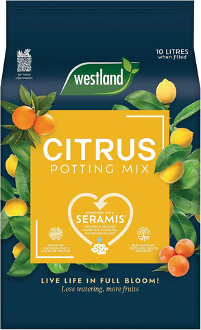 Westland Citrus Potting Mix 10L, Brown- slight damaged pack and bagged
