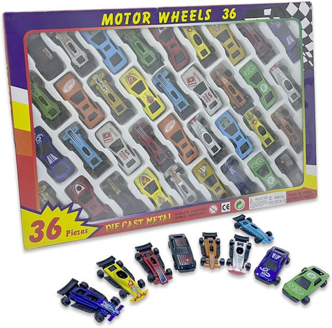 Ram© 36 Piece Die Cast Metal Toy Cars, New but scruffy box