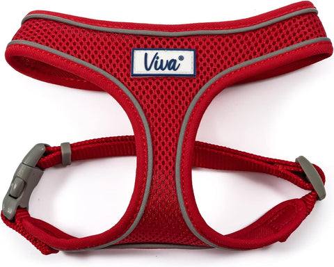 Ancol Viva Mesh Red Dog Harness 53-74cm, Large- scruffy packaging