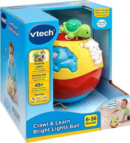 VTech Toys, crawl and learn, used-very good condition, one missing screw, open-scruffy box