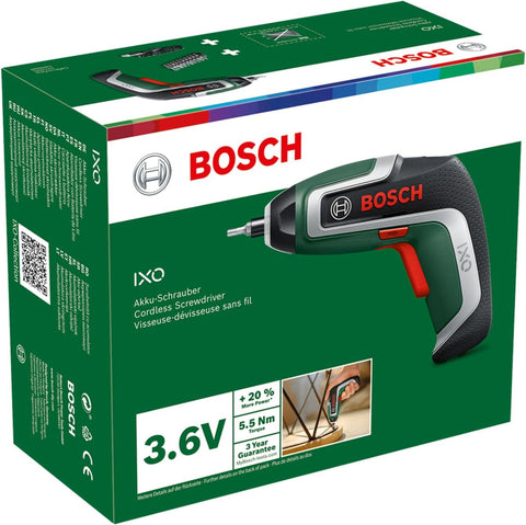 Bosch Compact Cordless Screwdriver IXO, Used- very good, Tested, open, scruffy box