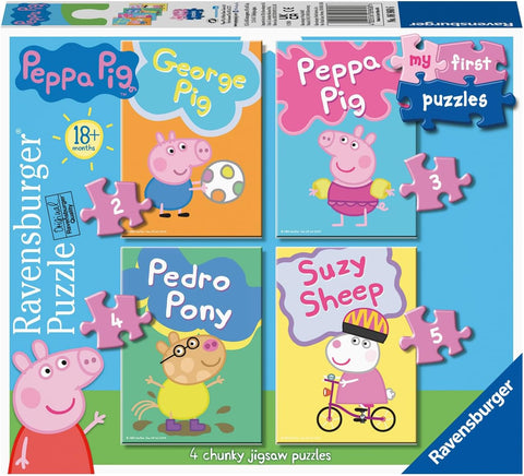 Ravensburger Peppa Pig My First Jigsaw Puzzles, New but open box, taped