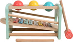 Owl & Fox  Wooden Xylophone Bench , used-acceptable condition , 2 balls and the stick missing