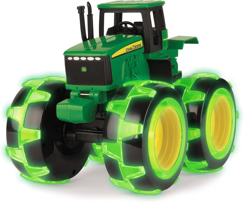 John Deere Monster Treads Lightning Wheels Tractor Toy, new