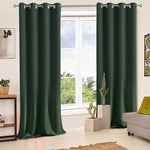 MAXIJIN Waterproof Blackout Curtains, 2 panels (Blackish Green) condition new, no original packaging