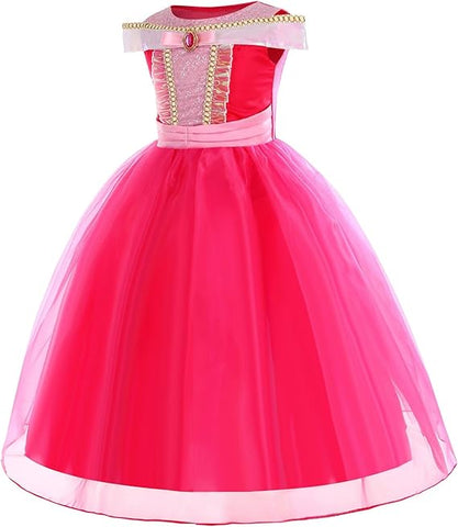 Princess Aurora Belle Dress, 110cm, New but missing gloves, crown, wand, necklace