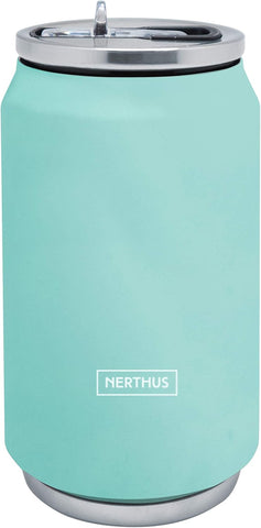 Nerthus Double Wall Insulated Can 330ml- Turquoise - new but paint scratched off on front