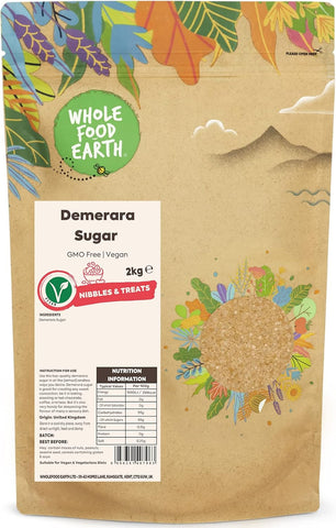Wholefood Earth Demerara Sugar 2 kg- best before 16/07/24