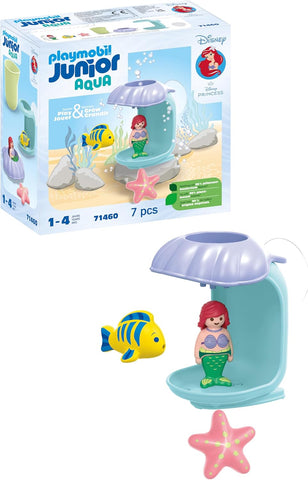 Playmobil JUNIOR AQUA & Disney: Ariel's Shell Shower, New but open, scruffy box