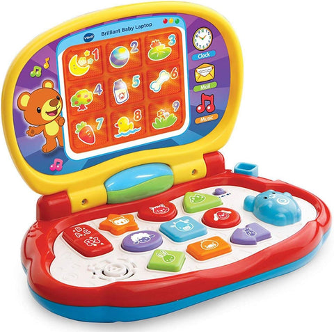 VTech Baby Laptop Toy, Multicolor, 28x5.3x22cm, Used- very good, no original packaging