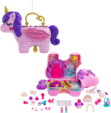 Polly Pocket Micro, Unicorn Party Playset, Used- very good, no original packaging