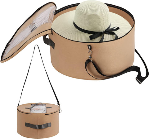 LITLANDSTAR Hat Organizer for Women and Men, 17" D x 10" H Felt Round, new but creased