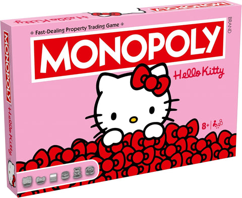 Winning Moves Hello Kitty Monopoly Board Game, New, open, scruffy box, damage to board