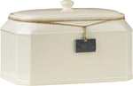Premier Housewares Rural Touch Dolomite Bread bin -Cream 23H x 35W x 24D cm- new but lid is missing