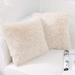 NordECO HOME Pack of 2 Faux Fur Cushion Covers 50 x 50 cm, new, no packaging