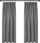 Deconovo Blackout Curtains Super Soft , light grey , 52x72 , new , original packaging missing