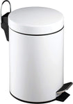 Premier Housewares Pedal Bin White Bin Stainless Steel 3 L-  H26 x W17 x D23cm- new but lid has a dent and slightly miss shapen