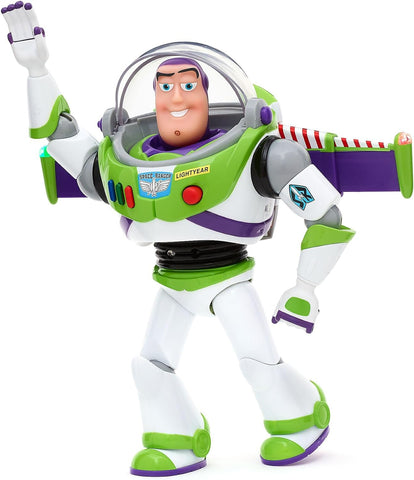 Disney Store Official Buzz Lightyear Pixar's Toy Story Action Figure, New, open, slightly scruffy box