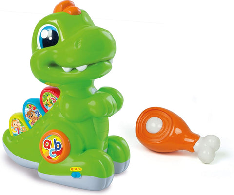 Clementoni Baby T-Rex, New but scruffy packaging, tested, needs batteries
