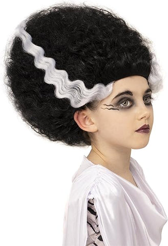 Smiffys Universal Monsters Bride of Frankenstein Wig, New but open/ scruffy box